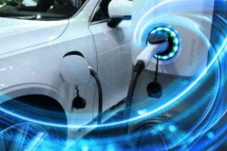 stylized electric vehicle charging
