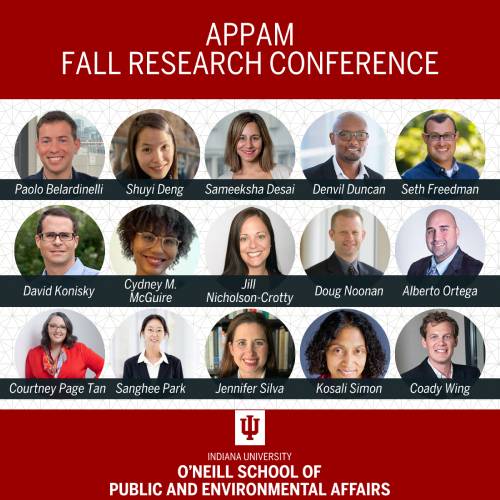 APPAM fall research conference 2024. Multitude of headshots. 