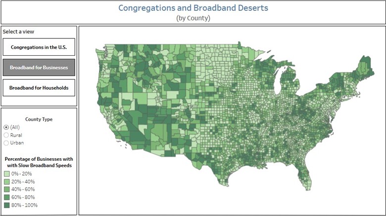 congregations and broadband deserts