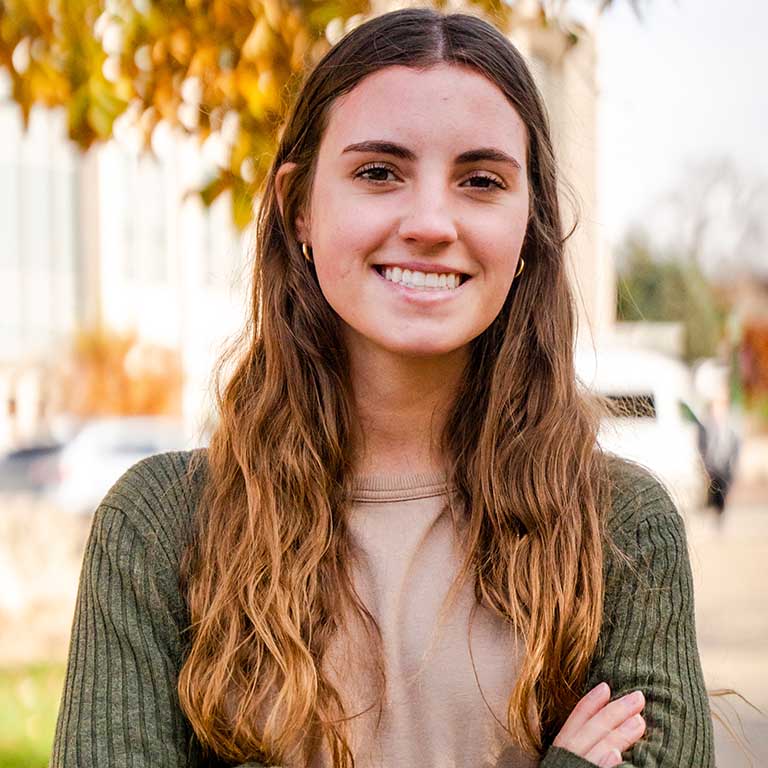 Smiling student